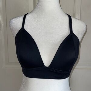 Adore Me Black Padded Triangle Strappy Back Bikini Top